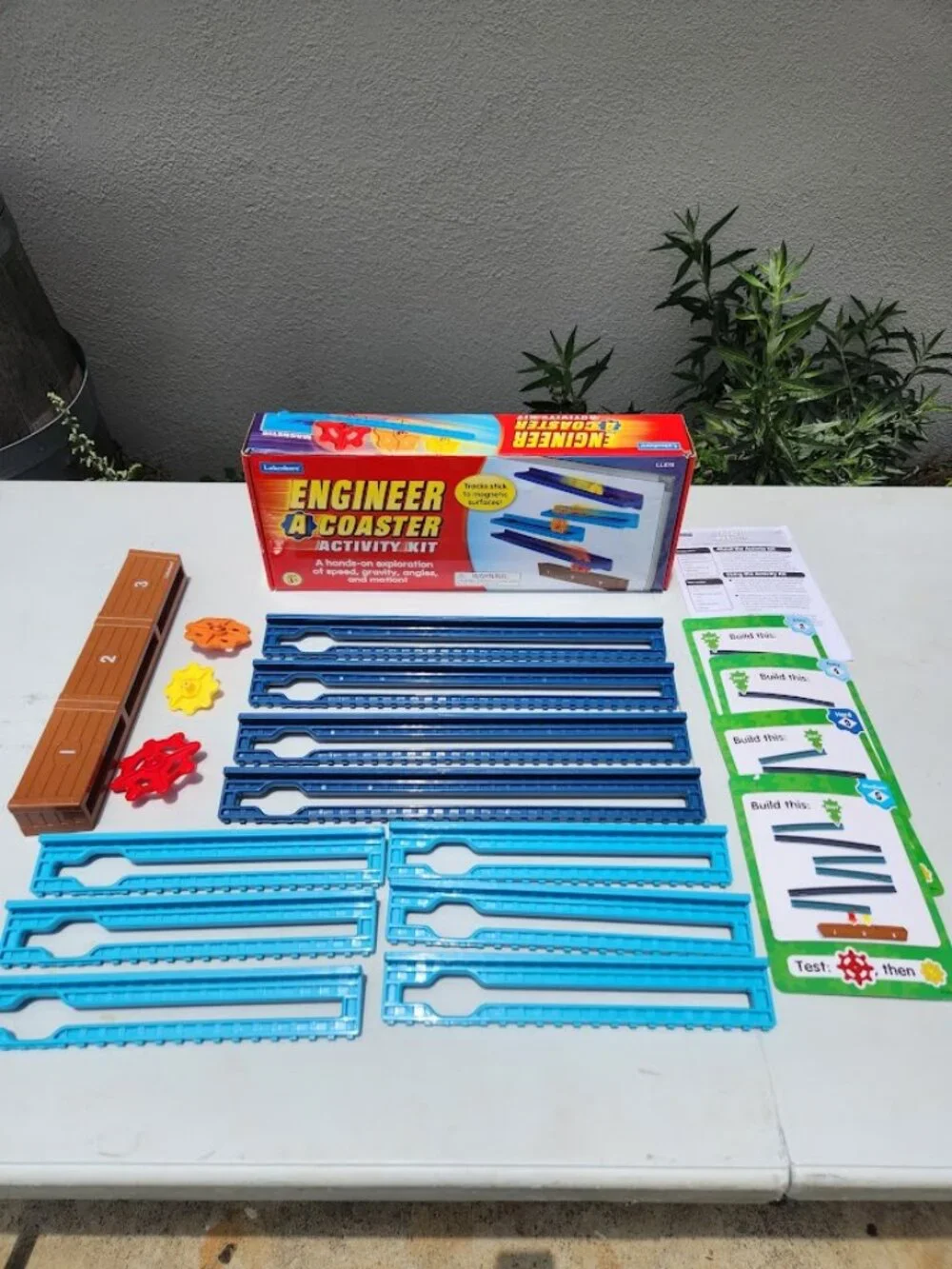 Lakeshore Engineer-A-Coaster Activity Kit LL570 Roller Coaster STEM Toy Magnetic